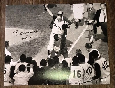 Bill Mazeroski 16x20 Photo WS Walkoff JSA COA Auto Pittsburgh Pirates HOF - Image 1 of 3