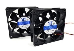 2pc Fan for S19, S19 Pro, S19J Pro, S19xp, L7, L3+ Antminer 6000+ RPM New 120mm - Picture 1 of 5