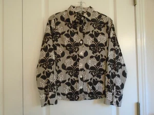Foxcroft wrinkle free fitted sz 4P multi-color floral long sleeve blouse Ex. - Picture 1 of 3