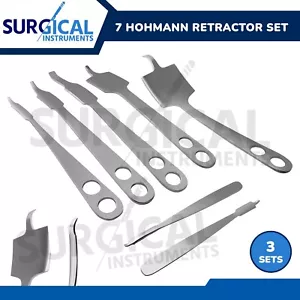 6 sets of 7 Hohmann Retractor Set Surgical Orthopedic Instruments German Grade - Picture 1 of 15