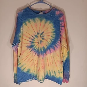 T-shirt Delta Pro Weight manica lunga tye dye taglia large - Foto 1 di 6