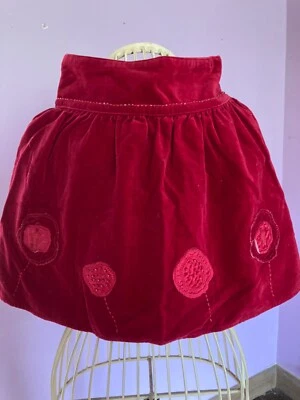Child’s john Rocha red party skirt with sequin appliqué 6yrs - Image 1 of 4
