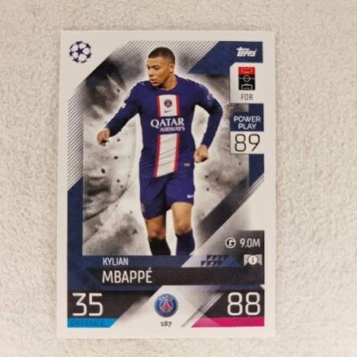 2022-23 Topps Match Attax, Kylian Mbappe #187 Base Paris Saint-Germain - Image 1 of 2
