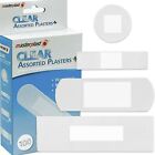 Plasters 100pk of Assorted-Waterproof Fabric or Clear BreathablePlasters-4xSizes