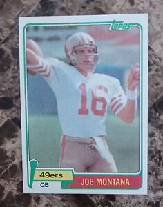 1981 topps joe montana rookie card #216  Centered and Sharp cornors NM!🔥📈🔥