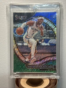 2020 Select 251 Shai Gilgeous-Alexander Courtside blu bianco verde brillante 1/10 - Foto 1 di 2