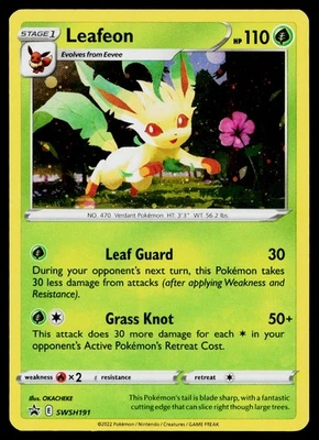 Leafeon SWSH191 SWSH: Sword & Shield Promo Cards #1 - Image 1 of 2