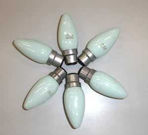 6 x Endon 40W Pastel Glow Colour Incandescent Candle Lamp B22 Bayonet Cap Green - Picture 1 of 6