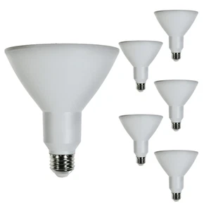 Diodesy PAR38 LED Flood Light 12.5W E26 3000K 120V 1200LM Dimmable White 6Pk - Picture 1 of 3