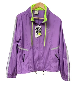 Love & Sports Track Jacket Violet Neon Reflective Women’s M 8-10 NWT NICE! - Picture 1 of 10