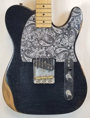 Guitarra elétrica Fender Brad Paisley Esquire, escala de bordo, brilho preto, com - Imagem 1 de 4
