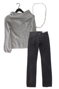 Completo moda donna taglia XS con maglione taglia XS e collana - Picture 1 of 10