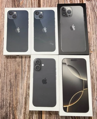 Lote de 5 - Apple iPhone (2) 13, 13 Pro Max, 16, 16 Pro Max - SOLO CAJA VACÍA Foto 1 de 4