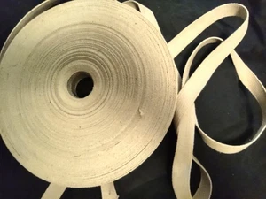 Khaki/hellbraun Baumwolle Gurtband, 1 Zoll breit, 10 Yards, neu für Riemen, Schlingen, - Bild 1 von 3