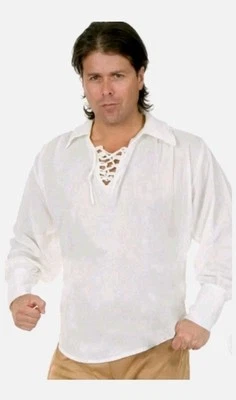 Camisa Pirata Unisex Charades Disfraz Adulto Top Pequeña B0954 Foto 1 de 4