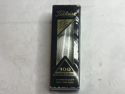 Titleist 100 Tour Balata - Manga de 3 #1 bolas com logotipo "IMS" - NOVO EM FOLHA - Imagem 1 de 2