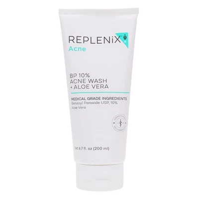 Replenix BP 10% lavado para acné + aloe vera 6,7 oz Foto 1 de 4