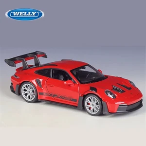 1:24 PORSCHE 911 GT3 RS Alloy Diecast Racing Car Model Sound/Light Toy Gift NEW - Picture 1 of 3