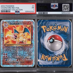 🔥 PSA 1 POOR CHARIZARD REVERSE HOLO RARE | LEGEND COLLECTION 3/110 🔥 - Bild 1 von 4