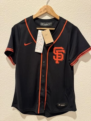 San Francisco Giants Nike Women’s Alternate Team Jersey – Black Medium - Image 1 of 4