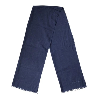 DOLCE & GABBANA Men Scarf Blue Cashmere Neck Wrap Shawl 164cm x 48cm RRP 620usd - Image 1 of 4