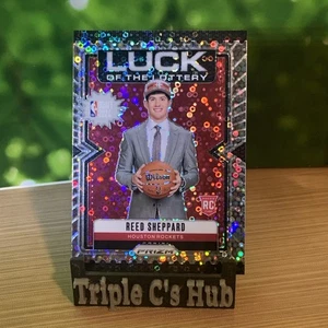 2024-25 Panini Prizm Reed Sheppard #1 Luck of the Lottery Prizm Fast Break Disco - Picture 1 of 3