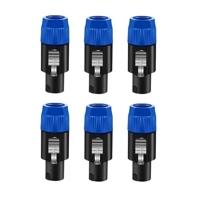 5Core Speakon 4 Pole Male Plug Compatible Audio Cable Connectors High Quality - Image 1 of 4