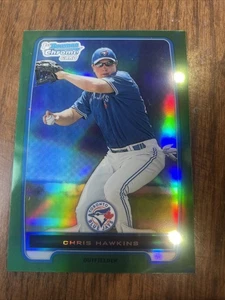 2012 Bowman Chrome - Prospects Chris Hawkins #BCP138 Green Refractor (RC) - Picture 1 of 3