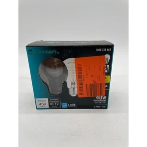 EcoSmart A19 Soft White Thinner Filament Clear LED 40W New - Picture 1 of 5