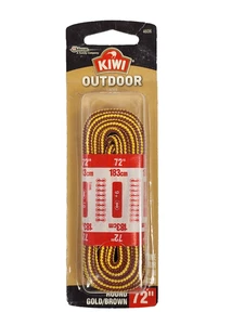 Kiwi OUTDOOR Stiefel Schnürsenkel rund gold/braun 72" 1 Paar 9+ Ösen 4606 - Bild 1 von 5