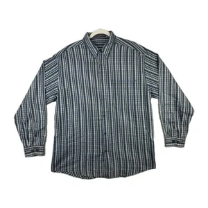 Jhane Barnes Cotton Long Sleeve Shirt Gray Ombre Multi-Checked Men's Size Medium - Picture 1 of 17