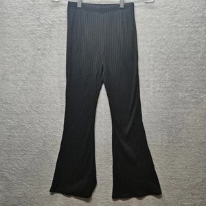 SHEIN Girls Sz 11-12Y Knit Wide Leg Jegging Black  - Picture 1 of 8