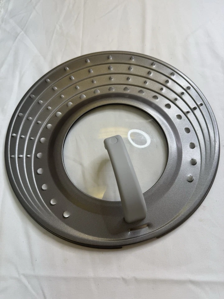 Metal Gray Splatter Screen 12” Hot Grease Cooking Screen for Frying Pan Skillet - Image 1 of 3