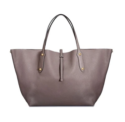 Bolsa tote de viagem Annabel Ingall zinco couro italiano grande Isabella - Imagem 1 de 4
