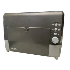 West Bend QuikServe Toaster 2 Slice Wide Slot Slide Through 77224 - Picture 1 of 9