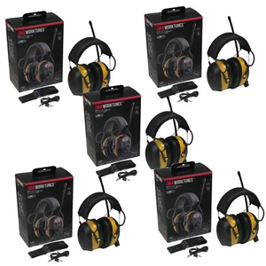 (5-Pack) 3M Peltor Worktunes Headphones & Belt Clip for Howard Leight 1016730-H5 - Picture 1 of 9