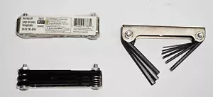 9pc Folding Pocket Metric Hex Key Allen Wrench Set 1.27 1.5 2 2.5 3 4 5 5.5 6 mm - Picture 1 of 1