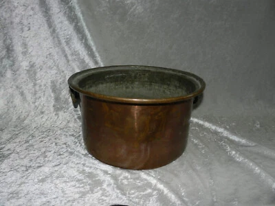 Ancien chaudron marmite en cuivre + anse fer forgé French copper Kitchen - Photo 1/4