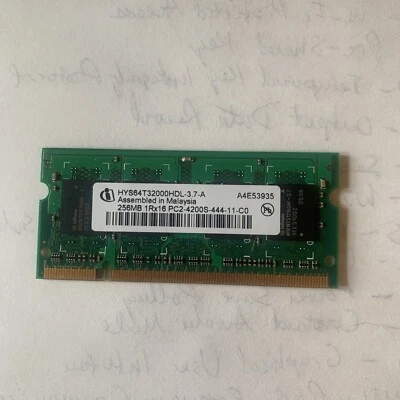 Hynix 256MB 1Rx16 PC2-4200S-444-11 Laptop Notebook Memory RAM Chip - Image 1 of 2