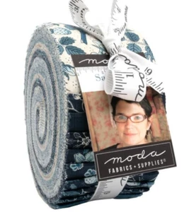 SACRE BLEU Jelly Roll Moda QUILT Fabric French General blue indigo 13970JR - Picture 1 of 15