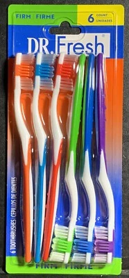 Escovas de dentes Dr. Fresh 6 unidades (firmes) - Imagem 1 de 2