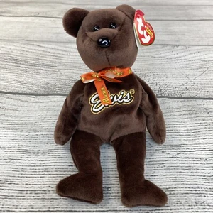 COCO PRESLEY Beanie Babies TY Original Elvis Brown Reeses Teddy Bear Animal Toy - Picture 1 of 10