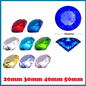 Colorful Glass Crystal Rhinestones Diamond 20mm 30mm 40mm 50mm Decorative - Picture 1 of 19