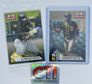 2021 TOPPS NATIONAL BASEBALL CARD DAY SEALED PACK KE'BRYAN HAYES RC + TATIS 🔥 - Picture 1 of 2
