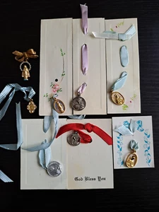 Vintage Religious Catholic Pendants/Charms Lot of (8) - Picture 1 of 24