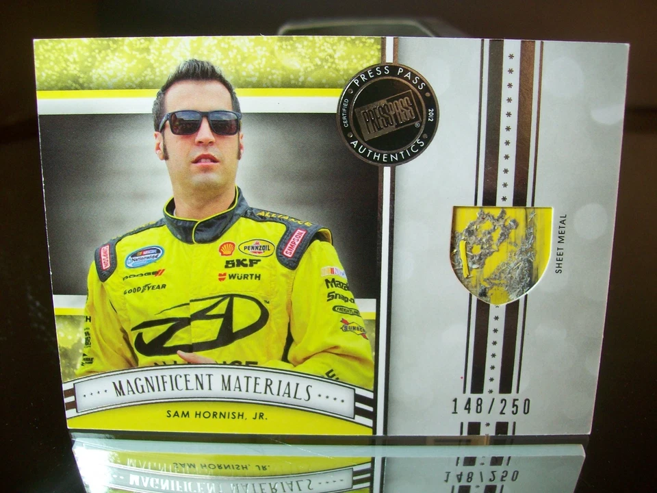 Sam Hornish Jr Press Pass Magnificent Race-Used Sheet Metal 2012 Card #MM-SH - Image 1 of 1