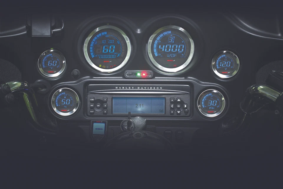 Harley Davidson personalizada KOSO 2013 FLTRXSE CVO Road Glide Digital Gauge Cluster Si Foto 1 de 1