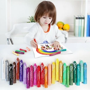 Waschbar 24er-Pack Tempera-Farbstäbchen, 18 massiv mit 6 Glitzerstiften - Bild 1 von 11