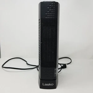 Lasko 1500W Ultra Slim Ceramic Tower Space Heater, CT14107, Black - Picture 1 of 9