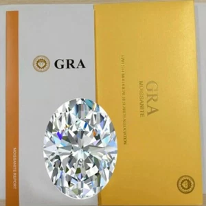 0.5-20ct Oval Cut Loose Moissanite D Color VVS1 Real Gem Stone W/ GRA Wholesale - Picture 1 of 23